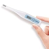H·Aimee Termometro Digitale per Il Corpo,termometro Orale,rettale,Ascella,termometro elettronico Domestico con Display LCD per Neonati,Bambini e Adulti