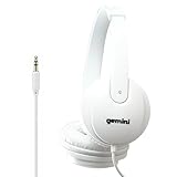 Gemini DJX-200 - Cuffie da DJ comode, leggere, driver dinamici da 40 mm, colore: bianco