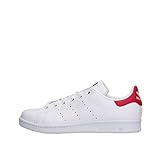 adidas Stan Smith K, Scarpe da Ginnastica Unisex-Bambini, Footwear White/Footwear White/Bold Pink, 38 EU