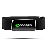 COOSPO Fascia Cardio H9Z Ricaricabile, Bluetooth 5.0/ANT+ Cardiofrequenzimetro HRM Fitness Tracker Impermeabile IP67, Compatibile con Wahoo, Zwift, Strava, Elite HRV