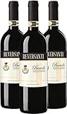 Reversanti Barolo 2017 - Vino Piemontese Rosso - Vino Rosso Barolo DOCG - 0.75L (3 Bottiglie)