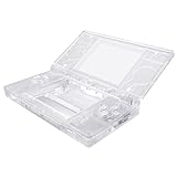 eXtremeRate Cover Scocca Tasti Ricambio per Nintendo DS Lite,Custodia Pulsanti Kit Shell Case per Nintendo DS Lite NDSL(NON Include Console)-Trasparente
