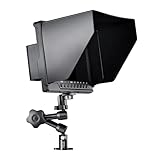 Walimex Pro Full HD Monitor III Director Set (1 x batteria, 1 x braccio articolato [18 cm], 1 x sistema antitorsione per braccio articolato, con porta HDMI e AV), nero