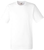 Fruit of the Loom Heavy Cotton T T-Shirt, Weiß (White 000), L Uomo