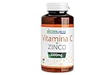 Vitamina C Pura Alto Dosaggio 1000mg + Zinco - 180 Compresse Per 6 Mesi-Vitamin C Dose Forte - Integratore Alimentare Made in Italy by NaturalSprint