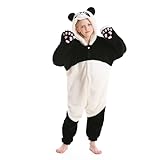 NAVARCH Animali Pigiama per Ragazzi e Ragazze, Bambini Kigurumi Cosplay Onesie Morbido e Carino Loungewear Nightsuit Panda, 10-11 Anni