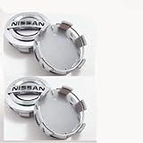 AOWNE 4 coprimozzo da 60 mm, colore argento, compatibili con Nissan (argento-60 mm)