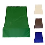 Tenda da Sole con Anelli per Esterno Tenda Parasole a Caduta Per Balcone Tessuto Resistente Tinta Unita Lavabile 200x300 cm Verde