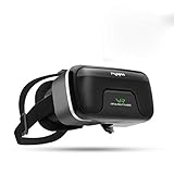 Occhiali VR 3D Visore Realtà Virtuale Occhiali Headset Virtual Reality 3D Film Glasses per iPhone Android Smartphones - Nero