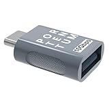 PORTENTUM Adattatore USB C USB A 3.0 (3.1) OTG Velocità 10Gb Corpo Premium in Zinc con Alta Resistenza al Calore - Adattatore USB a Tipo C di Soli 5 Grammi