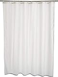 Amazon Basics - Tenda da doccia in poliestere, 180 x 180 cm, colore: bianco