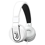 Cuffia Techmade |ON-EAR |con filo | Bianco/Nero | Squadra Juventus Football