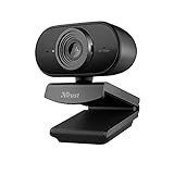 Trust Tolar Full HD 1080p Webcam PC Con Microfono, 2 Microfoni Integrati, Fuoco Fisso, 30 FPS, Riduzione Del Rumore, USB Plug & Play, Per PC/Laptop/Mac/Macbook, Hangouts, Meet, Skype, Teams - Nero
