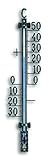 TFA Dostmann Termometro analogico da esterno, 12.5001.50, resistente alle intemperie, per il controllo della temperatura esterna, stagno antico
