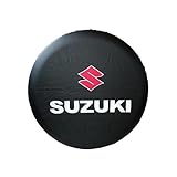 Copriruota Scorta per Auto per Suzuki Jimny 2018-2023, Copertura della Ruota di Scorta Auto Antipolvere Impermeabili Copriruota, Copriruota Elastico Accessori Decorazioni Esterne,15in