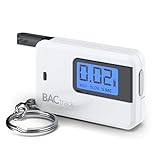 Etilometro in formato portachiavi BACtrack Go (Bianco) | Etilometro in formato portachiavi da tasca ultraportatile per uso personale