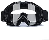 Gearmax® Viso Occhiali da sole di protezione Occhialoni moto per attività esterna Motocicletta/Cross/ATV/Sci/Google Anti-UV trasparente
