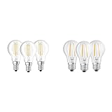 Osram 4058075819733 Lampada LED, Vetro, 3 Lamp, Luce Neutra & Base CLAS A Lampada LED E27, 6.5W = 60 Watt , Bianco (Cool White), 3 Lamp.