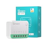 SONOFF Matter MINIR4M WiFi 10A Smart Switch 2-Way, Interruttore intelligente, modalità relè staccabile, WiFi 2.4G, controllo APP, Funziona con Alexa, Google Home,Apple Homekit,eWeLink