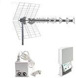 KIT 4 EVO con antenna UHF, amplificatore e alimentatore (FRACARRO cod. 217937)