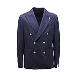 L.B.M. 1911 2643AQ giacca doppiopetto uomo man wool blend jacket blue-52