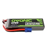OVONIC Batteria Lipo 3s 11.1V 5000mAh 50C con connettore EC5 per RC Car Buggy Truck RC Truggy Team Associated RC Hobby
