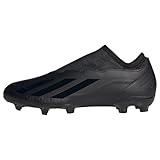 adidas X Crazyfast.3 Laceless Firm Ground, Scarpe da calcio Unisex - Adulto, Core Black Core Black Core Black, 42 EU