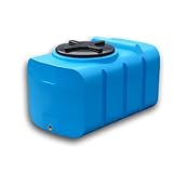 Varile Serbatoio per Acqua Potabile 180L Blu | Senza BPA | Filettatura in Ottone 3/4" Integrata | Made in EU | Sicuro per Gli Alimenti