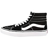 Vans Sk8-Hi, Sneakers Alti Unisex - Adulto, Nero (Black/White), 48 EU