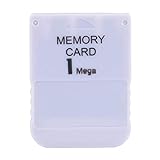 Memory Card per Sony PS1,1MB Memory Card Stick per Sony Playstation 1 Un Gioco PS1, Bianco