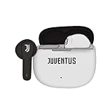 Techmade Juventus, Cuffie Senza Filo In Ear, auricolari con box ricarica Bianco/Nero