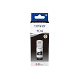 Epson Serie 104 Bottiglia di Inchiostro EcoTank -Ricarica Agevole Serbatoi Stampante, Stampa fino 4500 Pagine, Flacone Nero, 65ml