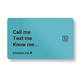 KNOW.EE | Biglietto da visita NFC | Personalizza e invia il tuo biglietto da visita attraverso il cellulare | Compatibile con qualsiasi dispositivo (azzurro)