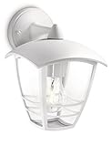 Philips LED Creek Lampada da Parete per Esterni, Luce Diffusa, Alluminio, Bianco