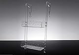 Slato Mensola doccia da appendere in plexiglass trasparente - portasapone MELIA (65x25x12)