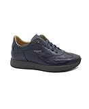 Melluso Walk U16252D Blu Scarpe Sneakers Uomo Lacci Pelle 42