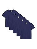 Fruit of the Loom Original T., T-Shirt Uomo, Blu (Royal Blue 51), XX-Large(Pacco da 5)