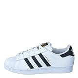 adidas Originals Superstar J, Scarpe da Ginnastica Basse, Footwear White/Core Black/Footwear White, 38 EU