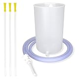 Dr. Wunder Darmeinlauf-Set 1 litro con 2 x tubo intestinale: set completo di irrigatore senza BPA - per lavaggio intestinale con acqua, caffè o tè - Include istruzioni (lingua italiana non garantita)