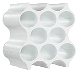 koziol Portabottiglie modulare bianco, vetro