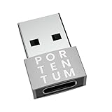 PORTENTUM adattatore USB c USB a - USB C Femmina a USB Maschio, Velocità 2.0, 480 MB, corpo premium in zinco ad alta resistenza al calore - adattatore USB a Tipo C di soli 4 grammi