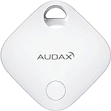 Audax Key Finder, Smart Bluetooth Item Tracker per iPhone, GPS Anti Lost Prevention Locator Tag Device, telecomando wireless e chiavi di ricerca - Bianco (2023)