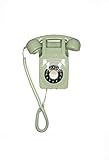 GPO 746 Wall Telefono a Quadrante con Montaggio a Parete, Telefono Fisso Vintage per Casa, Ufficio, Telefoni Retro Con Suoneria a Campanello Originale e Cavo Arricciato, Verde
