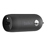 Belkin Caricabatteria da auto rapido USB-C da 20 W (ricarica veloce per iPhone, Samsung, Google Pixel e altri) - Nero