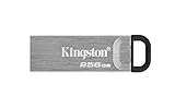 Kingston DataTraveler Kyson Drive Flash USB3.2 256 GB, con Elegante Guscio in Metallo senza Cappuccio Protettivo