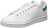 adidas Stan Smith J, Sneaker Unisex - Bambini e ragazzi, Bianco Ftwr White Ftwr White Green Fx, 35.5 EU