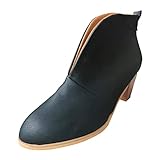 fashion western polpaccio stivali di gomma da uomo boots for women sandali donna eleganti texani bianchi donna (Black, 40)