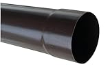 T.E.G. METALLI S.R.L. Pluviale Tubo Discendente per Grondaia in Alluminio o Lamiera Diametro 80 mm Vari Colori e Lunghezze (Lamiera/Testa di Moro, 2)