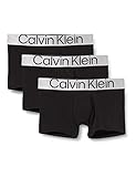 Calvin Klein Boxer Uomo Confezione da 3 Cotone Elasticizzato, Nero (Black), M