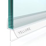 Vellure® guarnizione doccia sottoporta - NUOVA guarnizione premium per porte vetro - Guarnizione box doccia durevole, guarnizione doccia (1x spessore vetro 8mm)